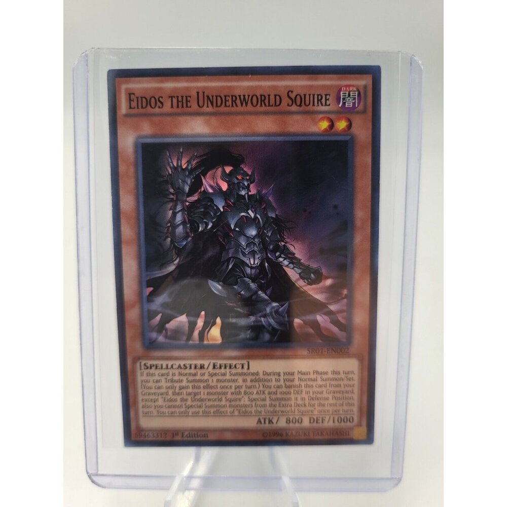 Eidos The Underworld Squire SR01-EN002 Super Rare NM 1st Edition Yugioh